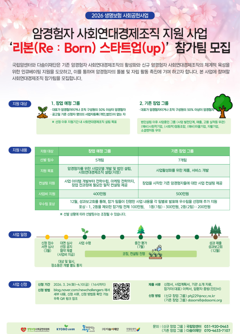 사업 참여자 모집 안내